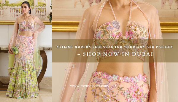 Stylish Modern Lehengas for Weddings and Parties – Shop Now in Dubai