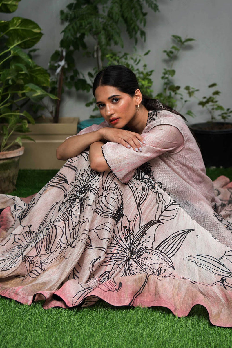 Kaaya Anarkali Gown with Overlay
