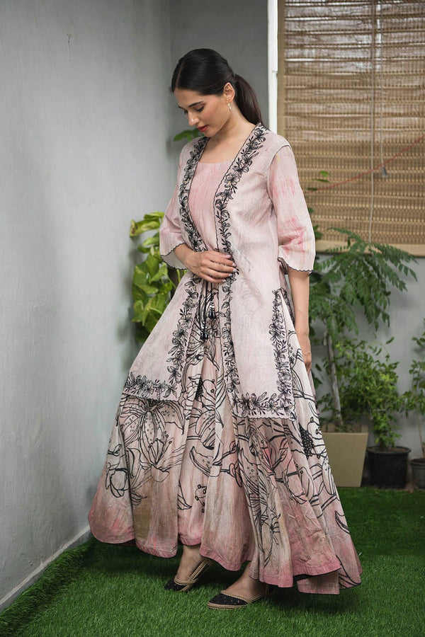 Kaaya Anarkali Gown with Overlay