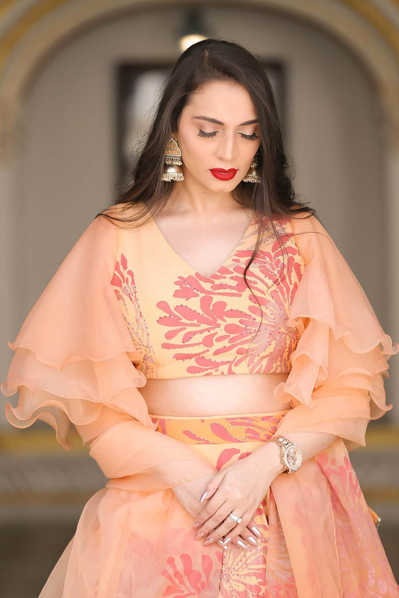 Self Design Stitched Lehenga & Crop Top Price in India - Buy Self Design  Stitched Lehenga & Crop Top online at Shopsy.in