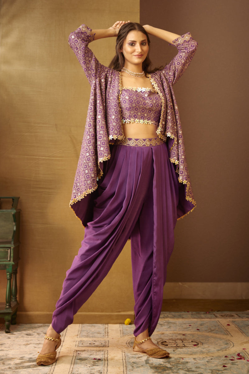 Buy Byb Premium Orange Top And Bandhani Print Dhoti Pants Set For Girls  Online  Aza Fashions